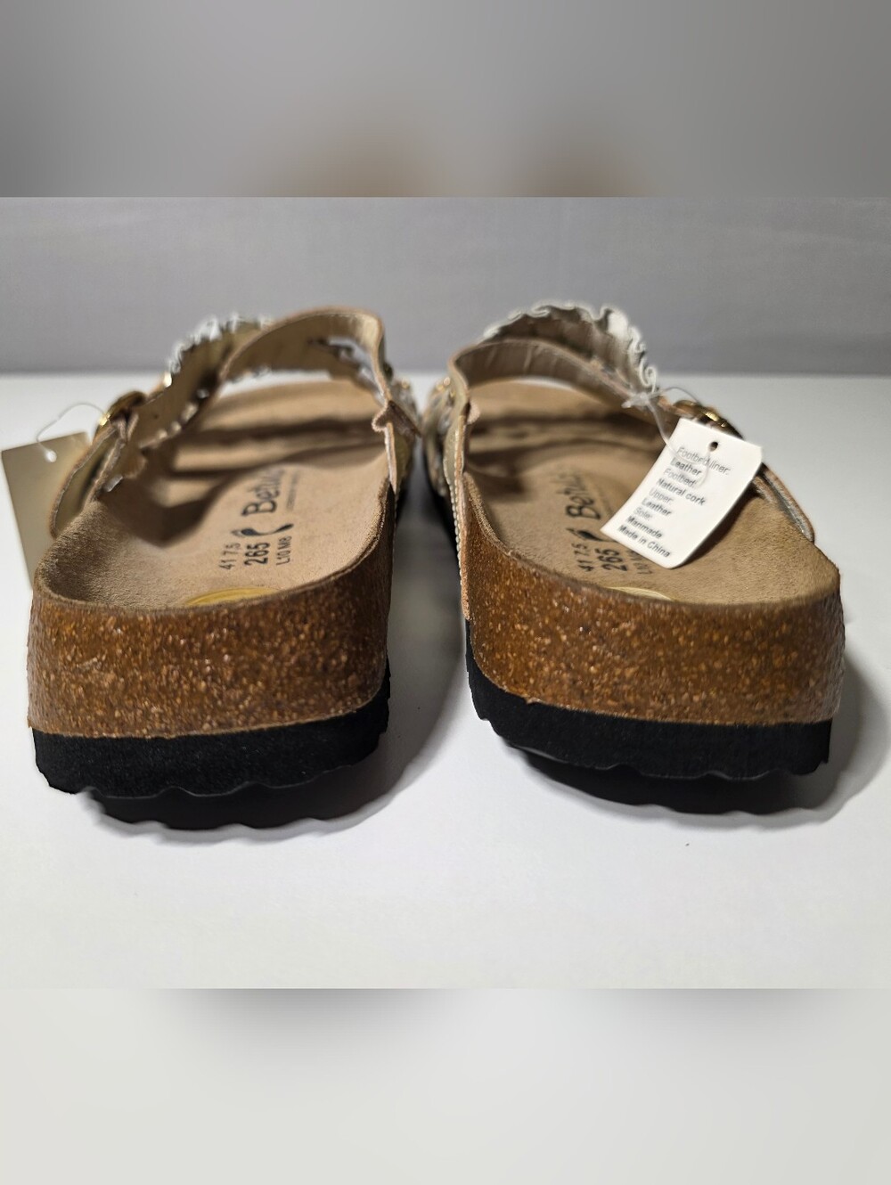 Betula By Birkenstock Sandals Women 10 EU 41 Men 8 Stud Ruffle - Picture 6 of 10